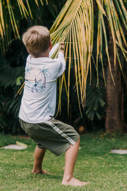 Boys Island Performance Fishing Shirt